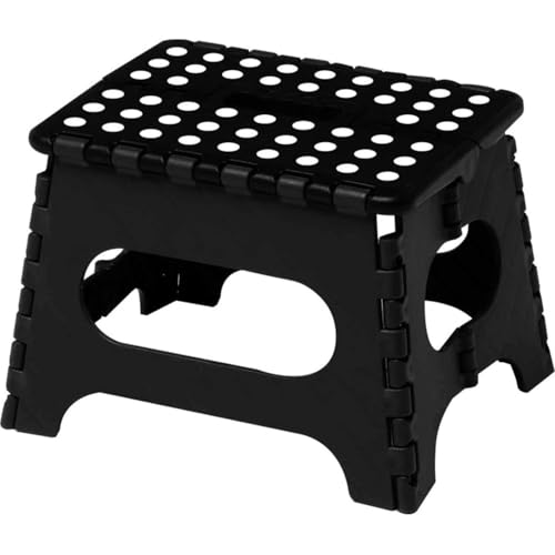 トレードワン(TRADE ONE) 踏み台 折りたたみ椅子 ステップ 耐荷重150kg 高さ22×幅32×奥行25cm 室内・屋外 チェア アウトドア キャンプ 洗車 セノ・ビー LITE ブラック 30102